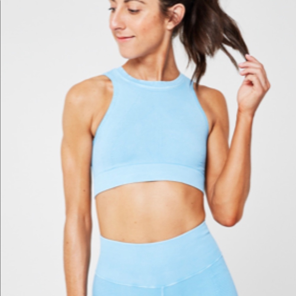 NUX x SoulCycle Blue Top
